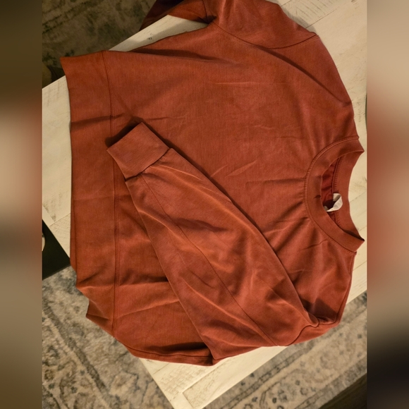 Lululemon perfectly oversized cropped crew sweatshirt Size 10 - Picture 2 of 4